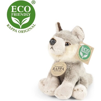 Rappa Плюшен седящ Вълк 15 см. - серия Еко приятели - Rappa (208988-1)