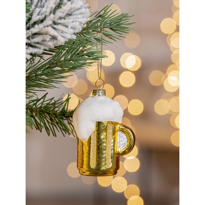 Gilde Vianočná ozdoba – pivný džbán Bierkrug, 8 cm