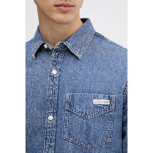 Calvin Klein риза мъжка от деним (LV04RE708G)