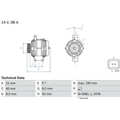 generátor BOSCH 0 986 042 770