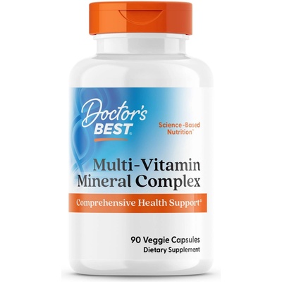 Doctor's Best Multi-Vitamin Mineral Complex, 90 капсули, Doctor's Best (DRB - 00300)