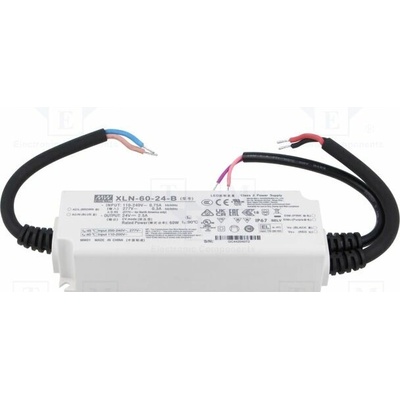 MEAN WELL XLN-60-24-B Napájecí zdroj: spínaný; LED; 60W; 24VDC; 0÷2,5A; 110÷305VAC; IP67