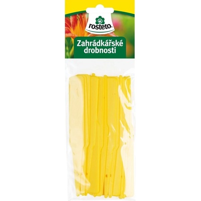 Jmenovka zapich Rosteto SL 140 žlutá 12,5x10x1,7 cm (sada 15ks)