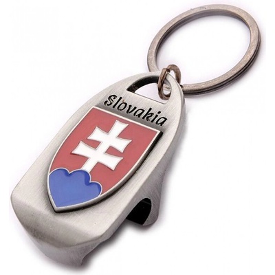 Prívesok na kľúče otvárač Slovakia Retro strieborná
