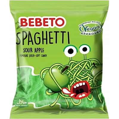Bebeto Sour Apple kyslé špagety 80 g