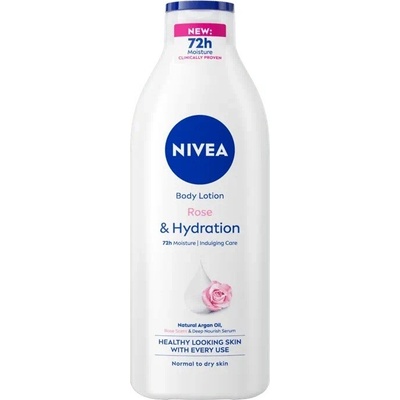 Nivea Telové mlieko Rose & Argan 400 ml
