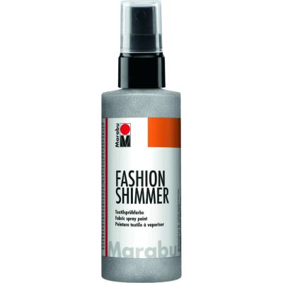 Marabu Fashion Shimmer na tmavý textil třpytivý stříbrný 100 ml