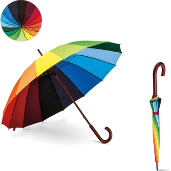 Duhový holový deštník duha