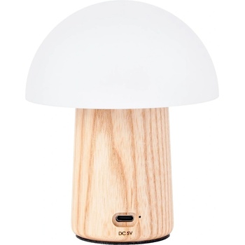 Gingko Настолна лампа с възможност за затъмняване в естествен цвят и стъклен абажур (височина 13 см) Alice - Gingko (G022AH2)