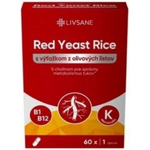 Livsane Red Yeast Rice s výťažkom z olivových listov 60 kapsúl
