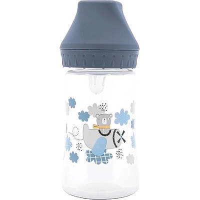 Lorelli Бебешко шише с широко гърло Lorelli My Friend - 250 ml, Cameo Blue (10200840004)