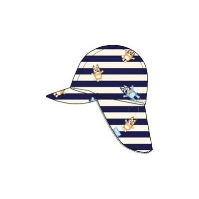 Swim Essentials Plavkový klobúk pásikavý s ochranou krku s Bluey