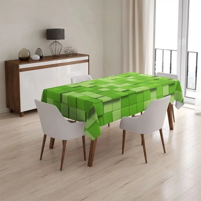 Sablio Ubrus Green Blocks 3D 130x130cm