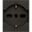 Vimar 30210. G Контакт SICURY Linea, 2P+E 16A P40 250 V~, унив. стандарт, с детска защита, 2М, Black, (VM30210.G)