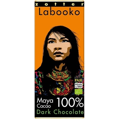 Zotter Bio hořká 100 % Mayské kakao bez cukru 65 g
