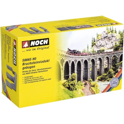 NOCH 58665 H0 viadukt z lámaného kamene 1kolejný