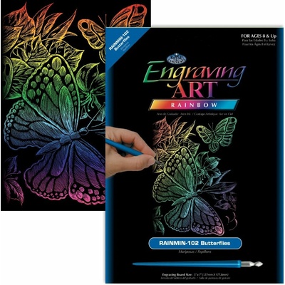 ROYAL & LANGNICKEL Dúhový škrabací obrázok Motýle