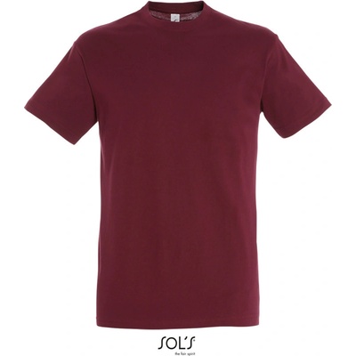 Sol´s Collection tričko Regent krátký rukáv COT25138037000-burgundy
