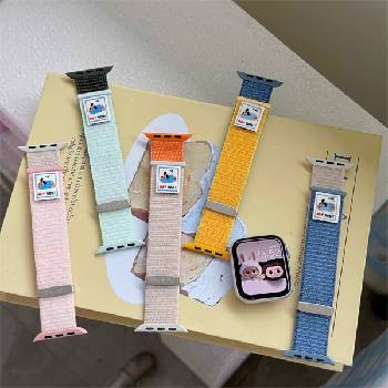 BlackBird Гривна за Iwatch HOT DOG Светлокафява Blue 42/44/45/46/49 mm BH1796 (BH1796)