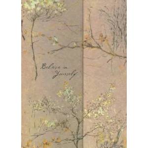 Journal Fold-Over Believe in Yourself Beige | Peter Pauper Press (ISBN: 9781593594923)