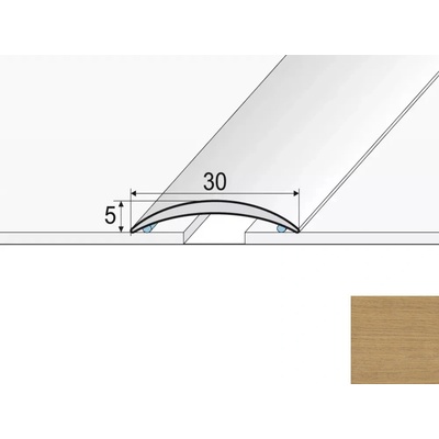 Effector Prechodový profil Dub Oslo A03 2,7 m