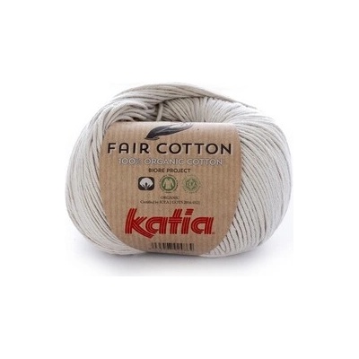 FAIR COTTON Katia Farby FAIR COTTON: 11 svetlá šedobéžová
