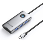 ORICO USB-C докинг станция Orico PW11-6P25R с HDMI, 3x USB 3.0, PD 100W и 2.5G LAN (PW11-6P25R-GY-BP)