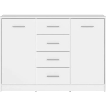 Image 1 of Black Red White Скрин с две врати и четири чекмеджета nepo kom2d4s