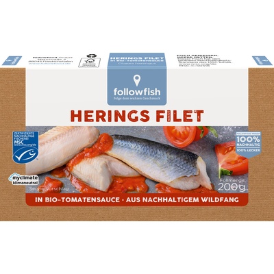 Followfood Followfish Filet ze sledě v rajčatové omáčce 200 g