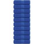 vidaXL Кърпи за гости FROGN 10 бр. сини 30x50 см 360 г/м2 (136709)