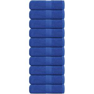 vidaXL Кърпи за гости FROGN 10 бр. сини 30x50 см 360 г/м2 (136709)