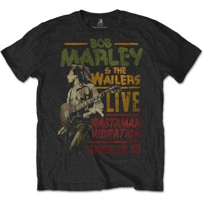 Bob Marley tričko Rastaman Vibration Tour 1976 čierne