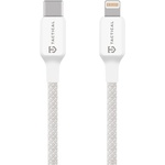 Tactical Здрав кабел с въжена оплекта за устройства с Lightning порт - Tactical Stitch Thread USB-C to Lightning Cable 27W (30 см) (бял) (57983126585)