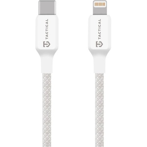 Tactical Здрав кабел с въжена оплекта за устройства с Lightning порт - Tactical Stitch Thread USB-C to Lightning Cable 27W (30 см) (бял) (57983126585)