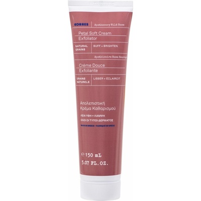 Korres Apothecary Wild Rose Petal Soft Cream Exfoliator rozjasňující krémový peeling 150 ml