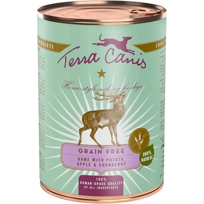 Terra Canis Grain Free zverina so zemiakom jablkom a brusnicami 400 g