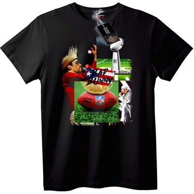 NOONEBRAND Тениска Bad Bunny Super Bowl NFL - L, White