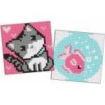 Ideyka Diamond mosaic Kids magnet - Fish and kitten