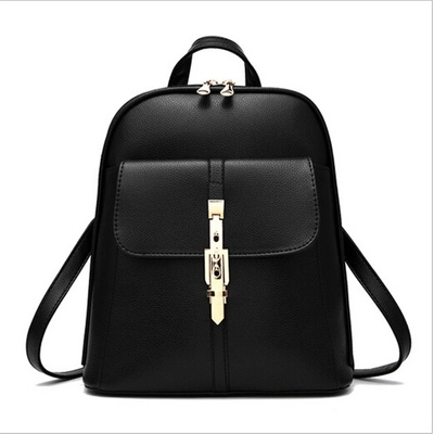 Класическа изчистена кожена дамска раница | Кожени раници дамски