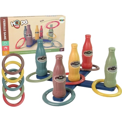 Lean Toys Hra zručnosti hod obručou farebná