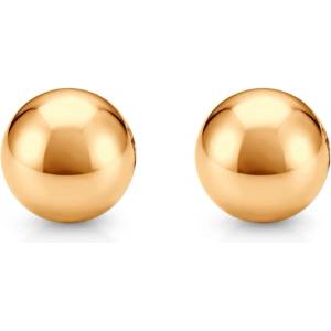SAVICKI Супер леки златни обеци топчета savicki 585, 2 мм