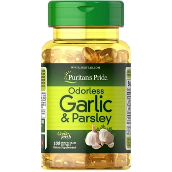 Image 1 of Puritan's Pride Odorless Garlic & Parsley 500 mg / 100 mg [100 Гел капсули]
