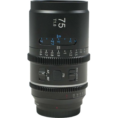 SIRUI Astra Series 75mm T1.8 1.33X Full-frame Auto Focus Anamorphic Cine Lens (E Mount, Blue Flare) Bajonet: E, Flare: Neutral