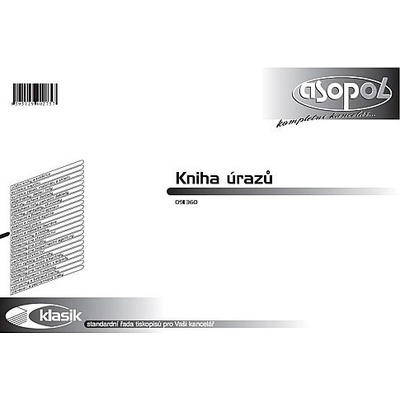Asopol 091360 Kniha úrazů od roku 2015