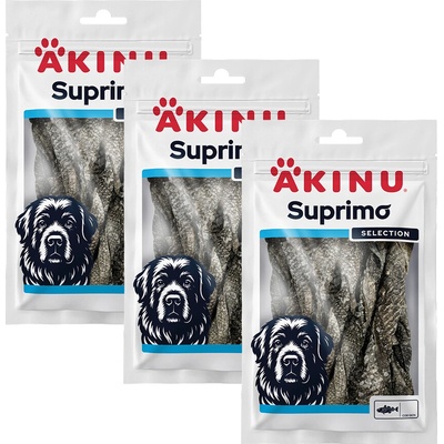 Akinu SUPRIMO SELECTION Tyčinka z treščej kože pre psov 3 x 50 g