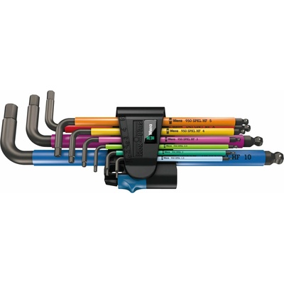 Wera Zástrčné klíče 1,5 ÷ 10 mm 950/9 Hex-Plus Multicolour HF 1 9 dílů 022210
