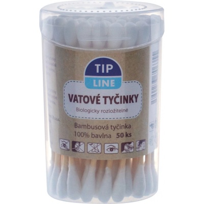 Tip Line vatové tyčinky biologicky rozložiteľné 50 ks