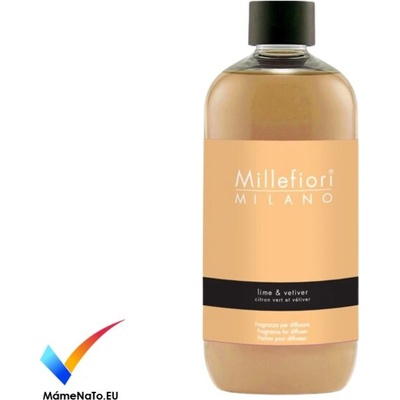 Millefiori Natural Lime & Vetiver náplň pro aroma difuzér 500 ml