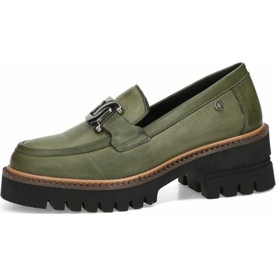 ETIMEĒ dámské kožené polobotky zelené