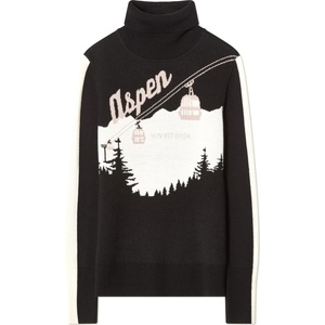 We Norwegians Дамски вълнен пуловер We Norwegians Women's AfterSki Sweater Merino jumper - Black (105-5837-0313)